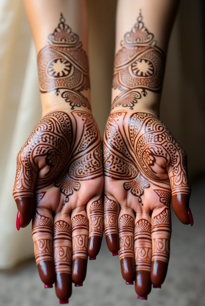 generate more Bridal mehndi design on hand