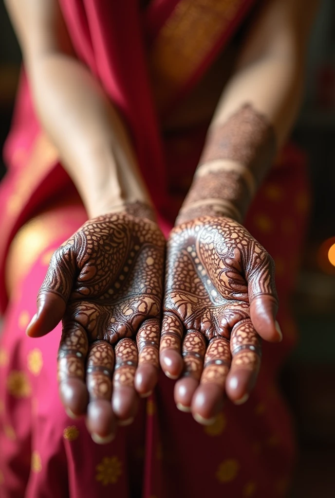 generate more Karwa Chauth Special mehndi design on hand