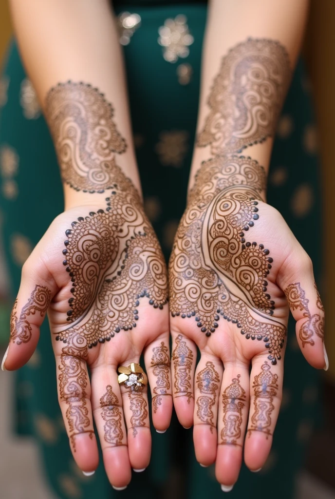 generate more Shadi Special mehndi design on hand
