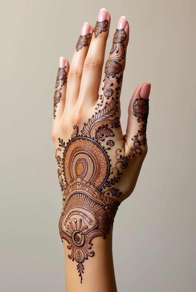generate more Arabic mehndi design on hand
