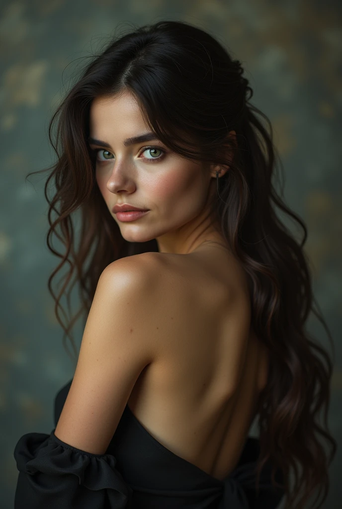 Attractive woman with hump 