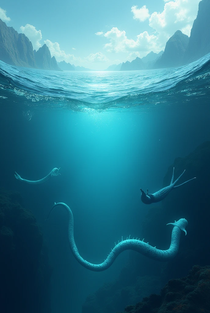 Please creat a planet of water 