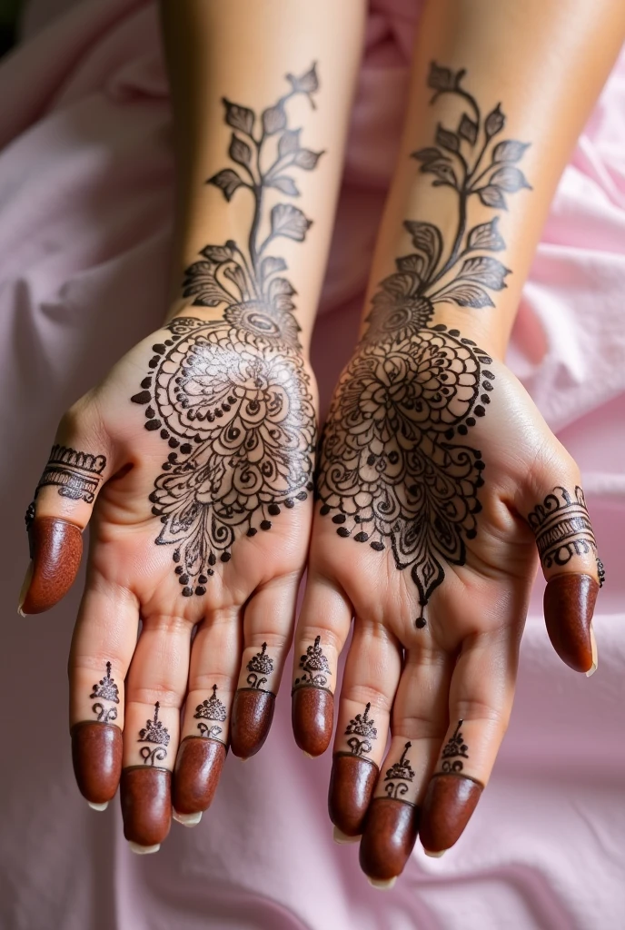 generate more Shadi Special mehndi design on hand