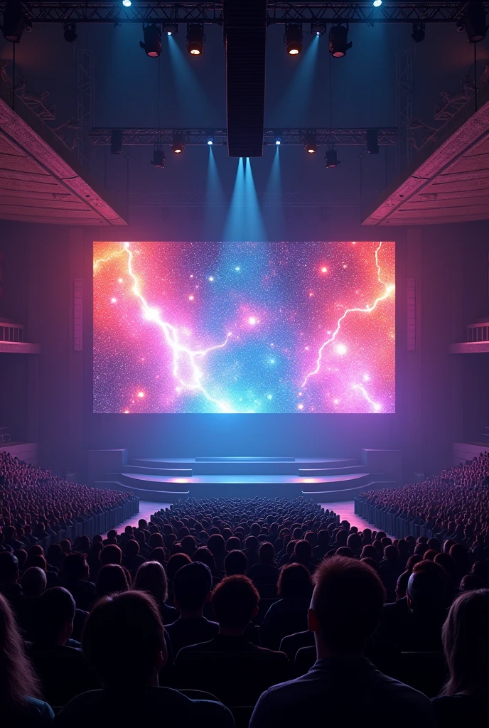 (photorealism:1.2), Stage concert LED Display Screen