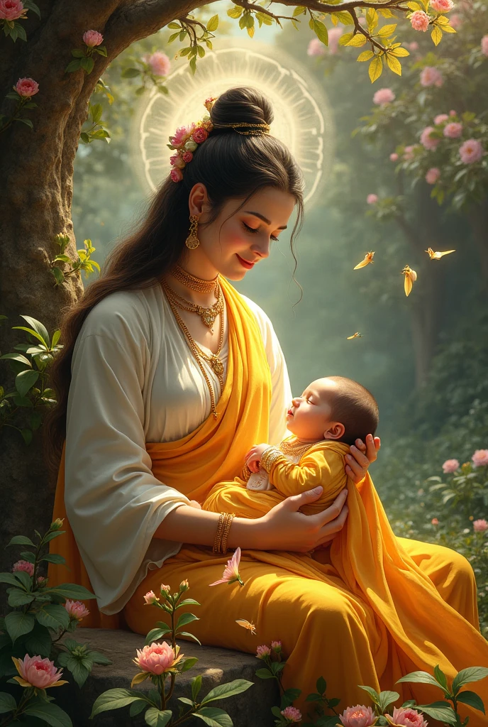 Gautam buddha born mayadevi