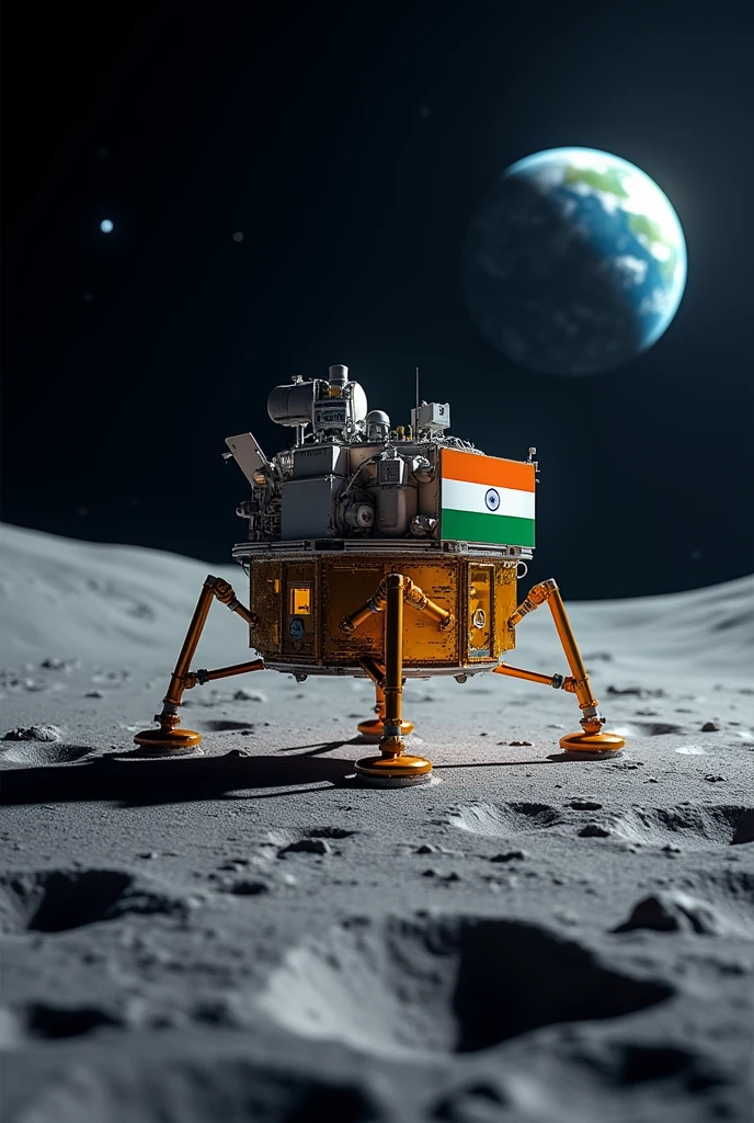 Indian Space lander on moon