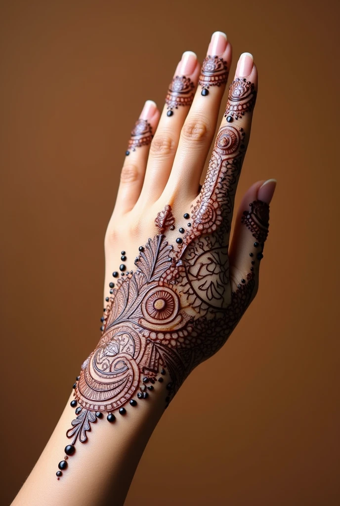 generate Rajasthani mehndi design on hand