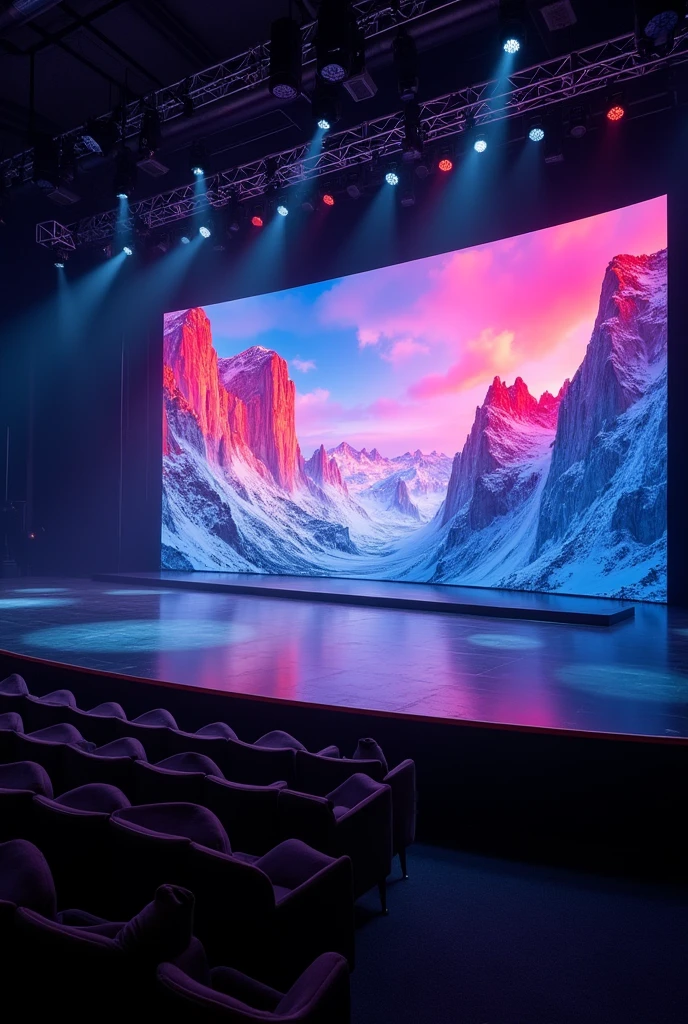 (photorealism:1.2), Stage LED Display Screen