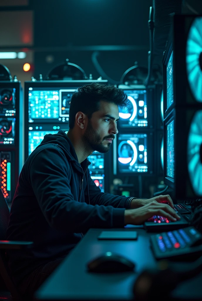 A man he is Crypto Miner