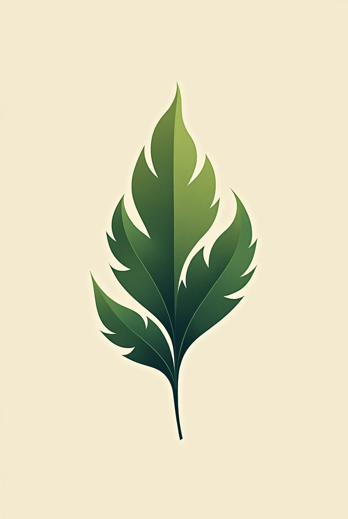 Logo, landscaping, business, serrated leaf