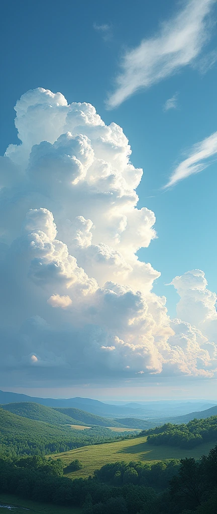 High detail clouds natura landscape