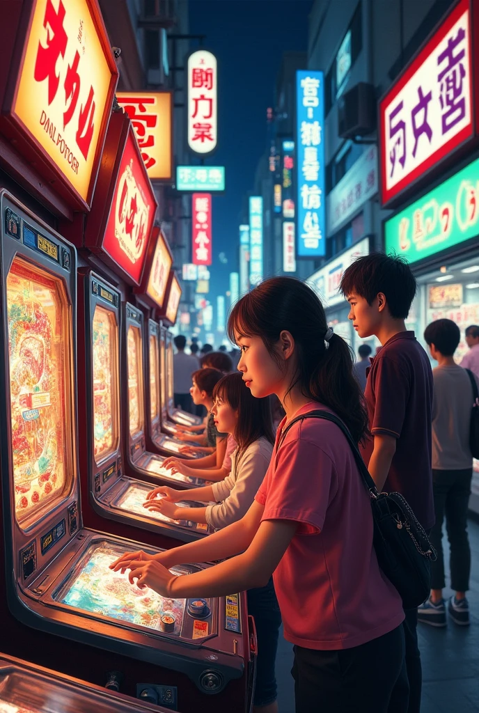 Japan pachinko shop