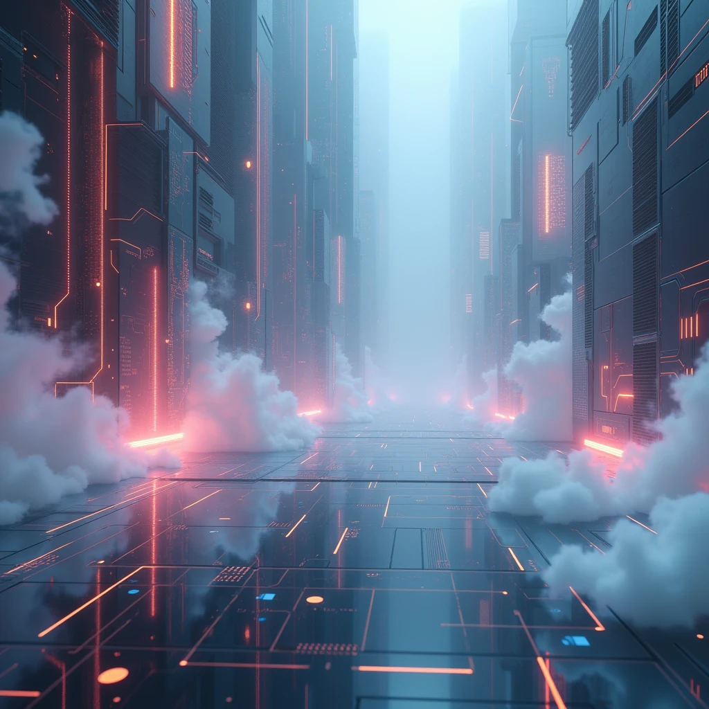 Light smoke electronic background