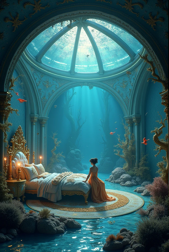 Deep Sea Dome。Mysterious Space。Rococo bedroom。