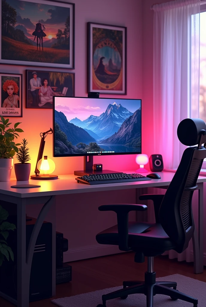 vtuber desk in front