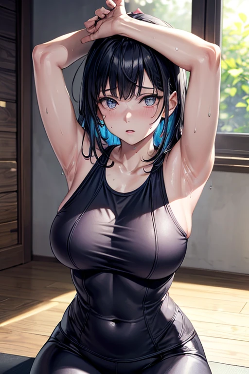 (highest quality,4K,8k,High resolution,masterpiece:1.2),Very detailed,(Realistic,photoRealistic,photo-Realistic:1.37),Beautiful woman, Hinata Hyuga,Healthy Body,
Beautifully detailed sweat glands,Smooth skin texture,Carefully drawn,

 (humidity:1.2), Beautiful Eyes, (Attractive face:1.2), (Beautiful Skin),(Big Breasts),Sticky with sweat,In a dynamic pose,

Naruto's World,indoor,In a dripping cave