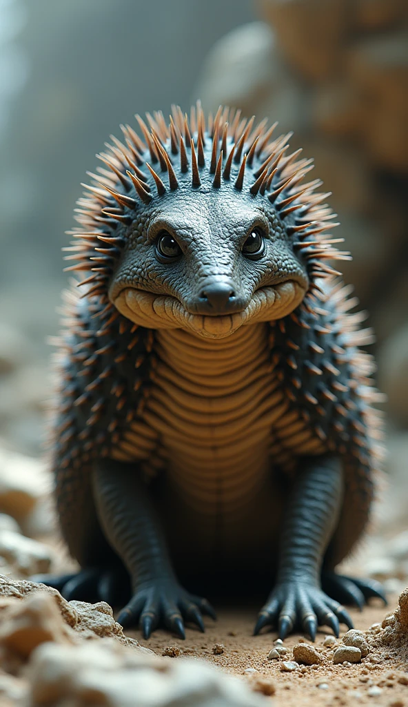 If we mix snake and hedgehog together, what kind of animal will it become? The animal should be dangerous to look at.realtstic image hd