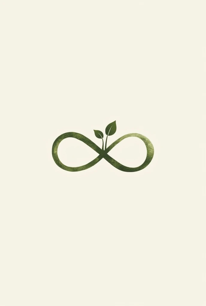 create an infinity ∞ logo with a small tree in it (the ∞ is landscape) (make it more small) and the tree must be in the ∞ logo