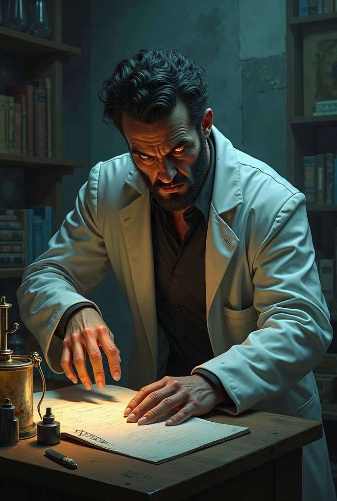 A scientist biased by ambition, envy and madness