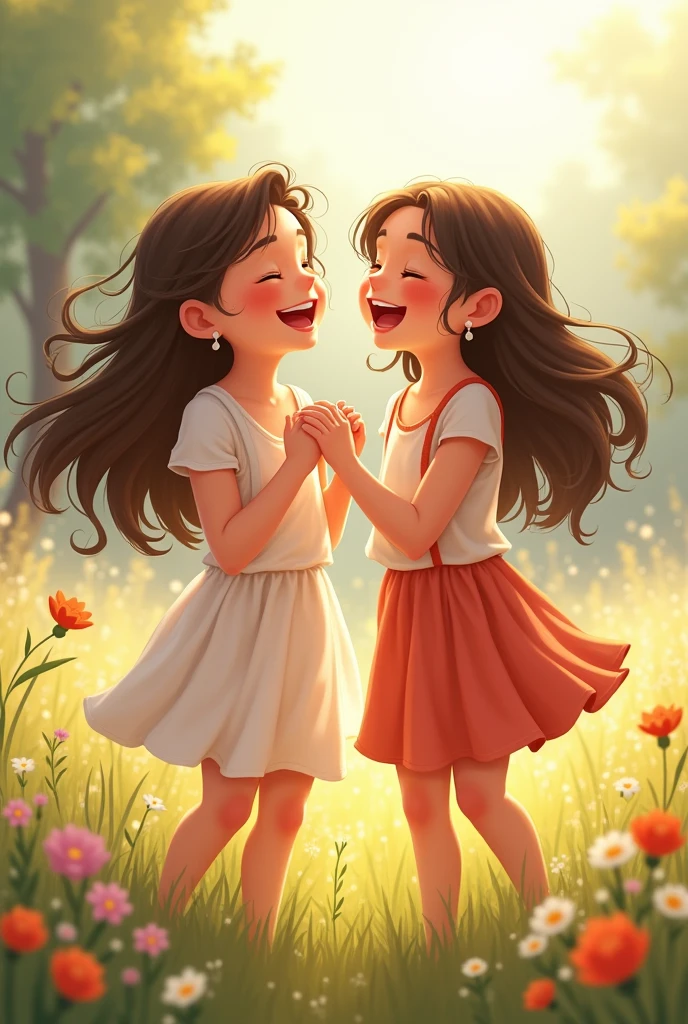 Deux fille riant