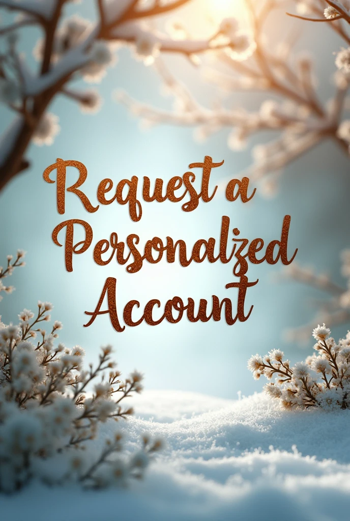 Make an image where this is written and request your personalized account here 