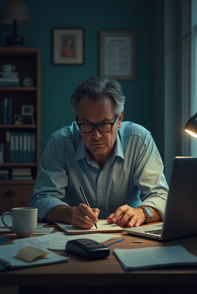 A man forgetting something important and doing something not important
