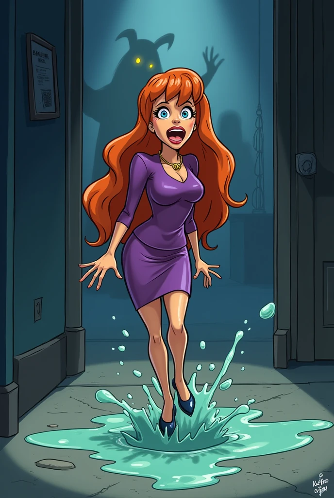 Daphne blake scared peeing urine puddle