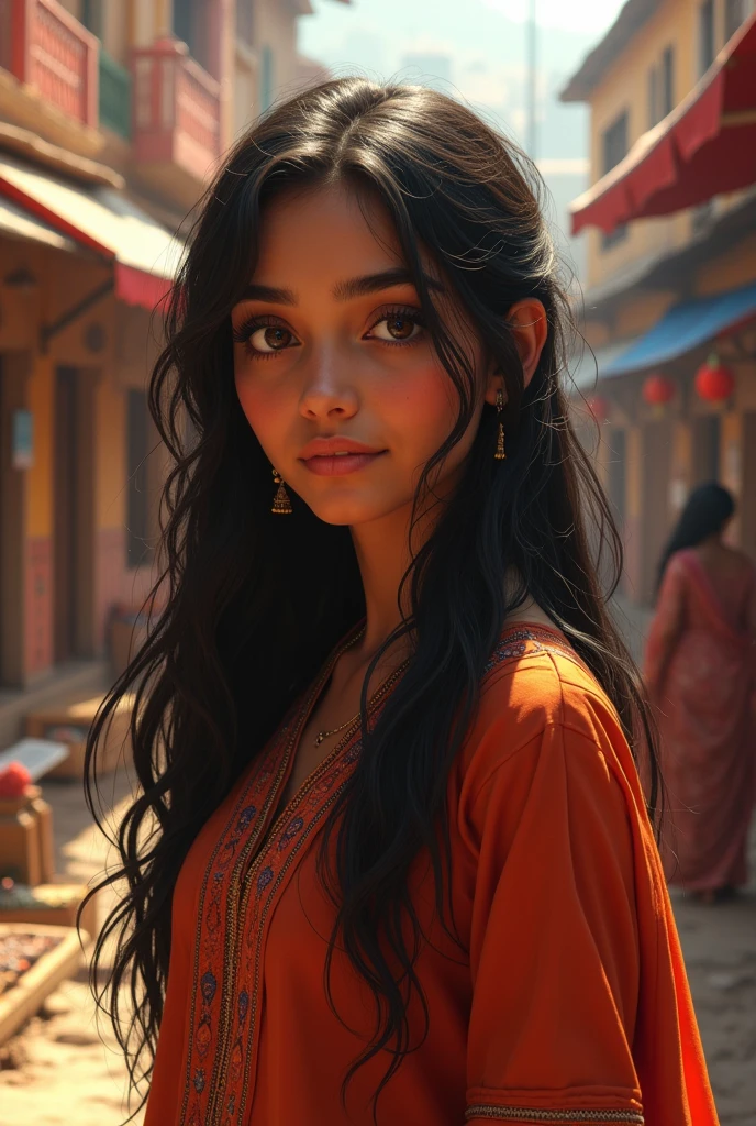 The girl in india