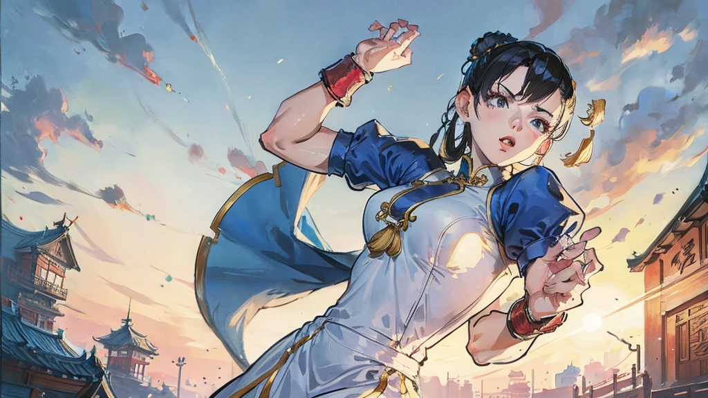 Street Fighter Chun-Li anime China dress human 1 person Person big