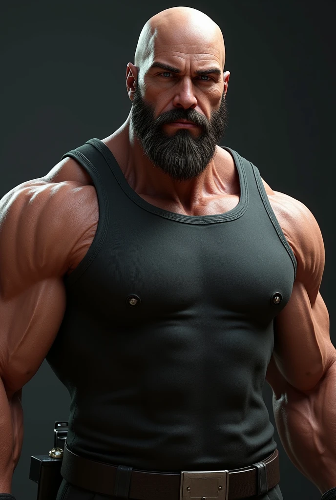 B.j Blazkowicz new in tank top with beard