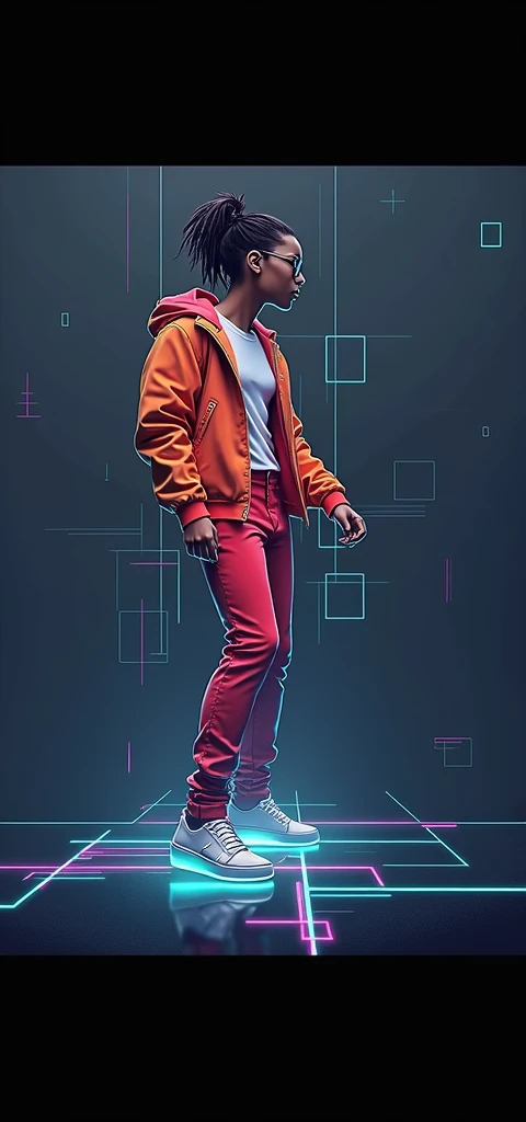 Transform into an 80s image