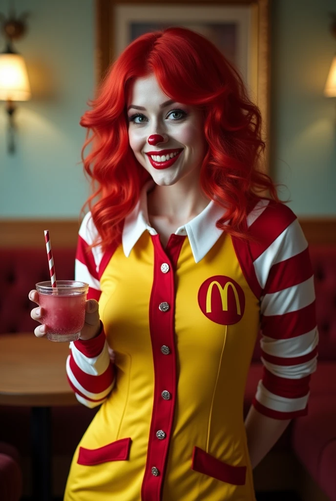 What would Ronald McDonald look like if he were a sexy woman engaged in prostitution?