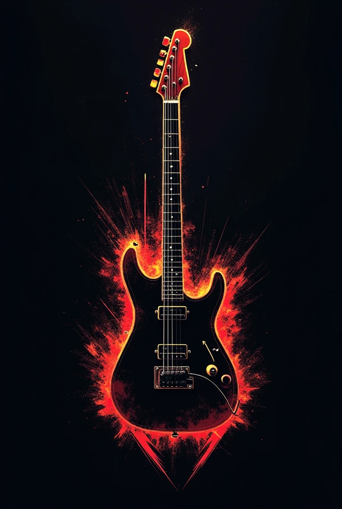 Create me a guitar band logo