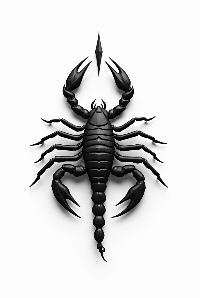 black and white scorpion sign