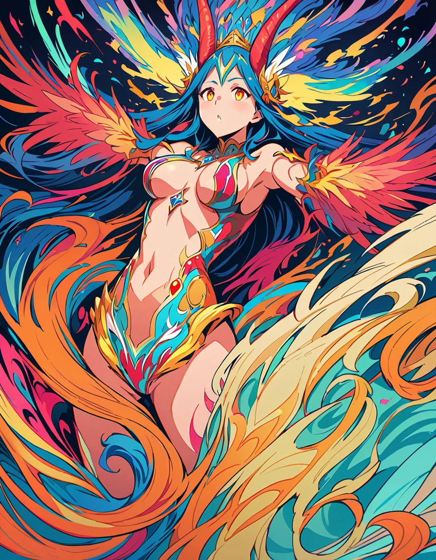 (Highest quality,Extremely detailed depiction,Incredibly absurd high resolution),Centaur Woman:1.5,Large Breasts,High quality anime drawings