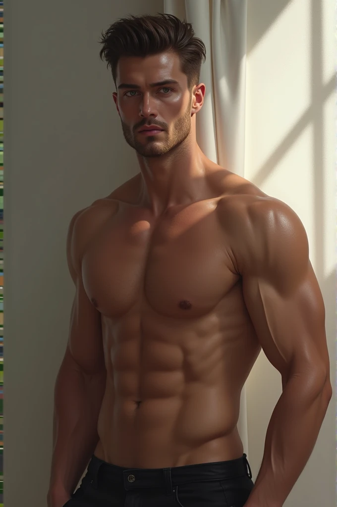 Sexy omega guy topless