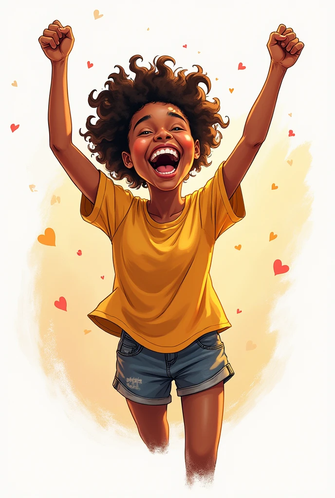 Help me draw: easy drawing a person with that person feel ecstatic