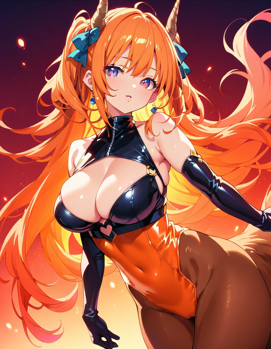 (Highest quality,Extremely detailed depiction,Incredibly absurd high resolution),Centaur Woman:1.5,latex,Large Breasts,High quality anime drawings