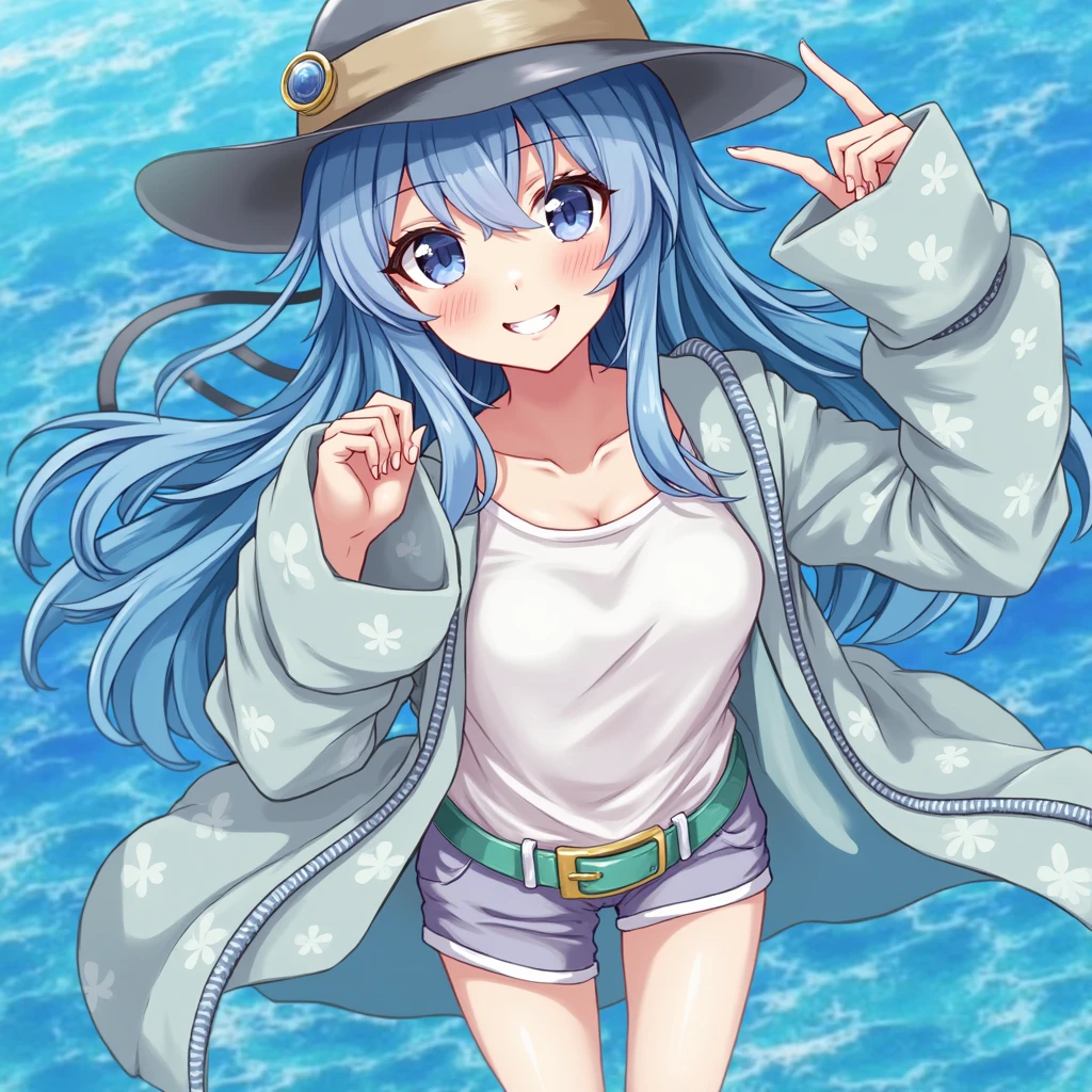 (((masterpiece、Highest quality)))、(((Three girls、beautiful girl、、Detailed and cute face、Big beautiful eyes、smile)))、(Nipples、Pussy、Anal)、((Ocean:1.2、Ocean女、Diving Fishing、取れたOcean産物をこちらに見せて微笑む))、Places to visit in Japan