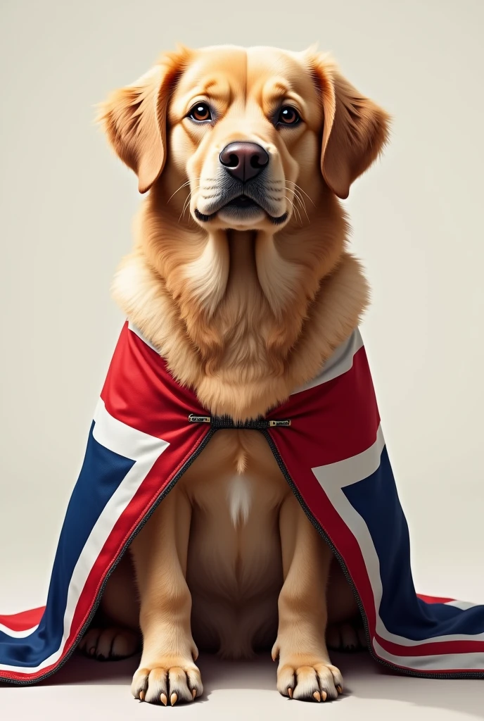 Uk flag on dog 