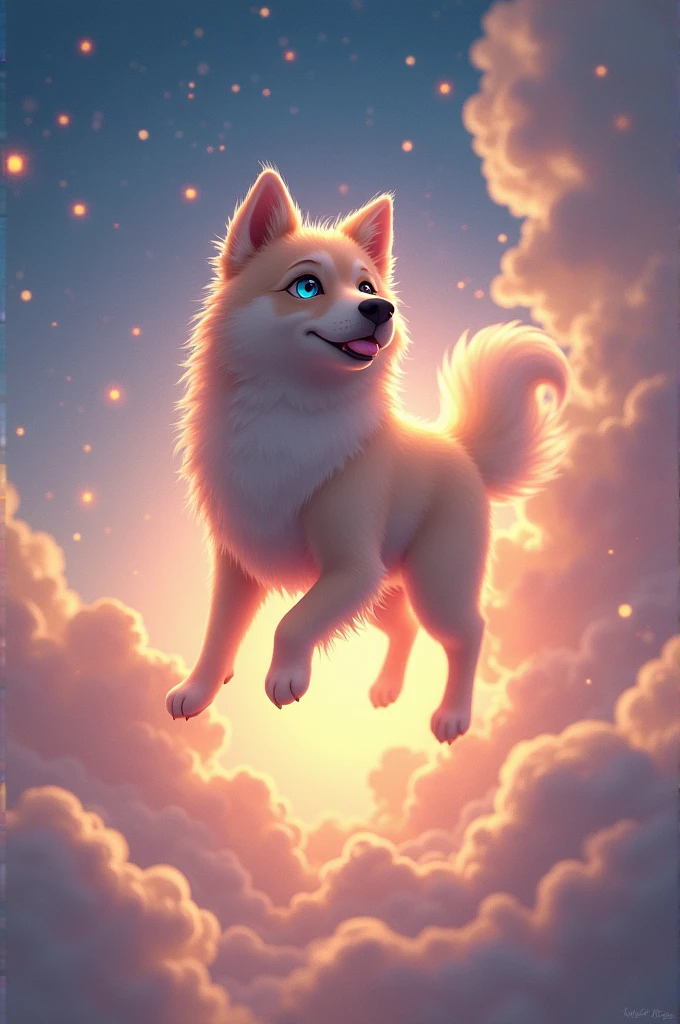 Dog on sky