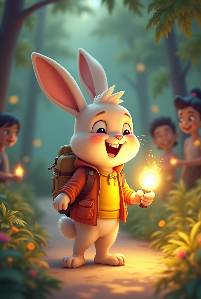 From then on, Benny rabbit kept his little light handy, spreading joy and brightness wherever he went!