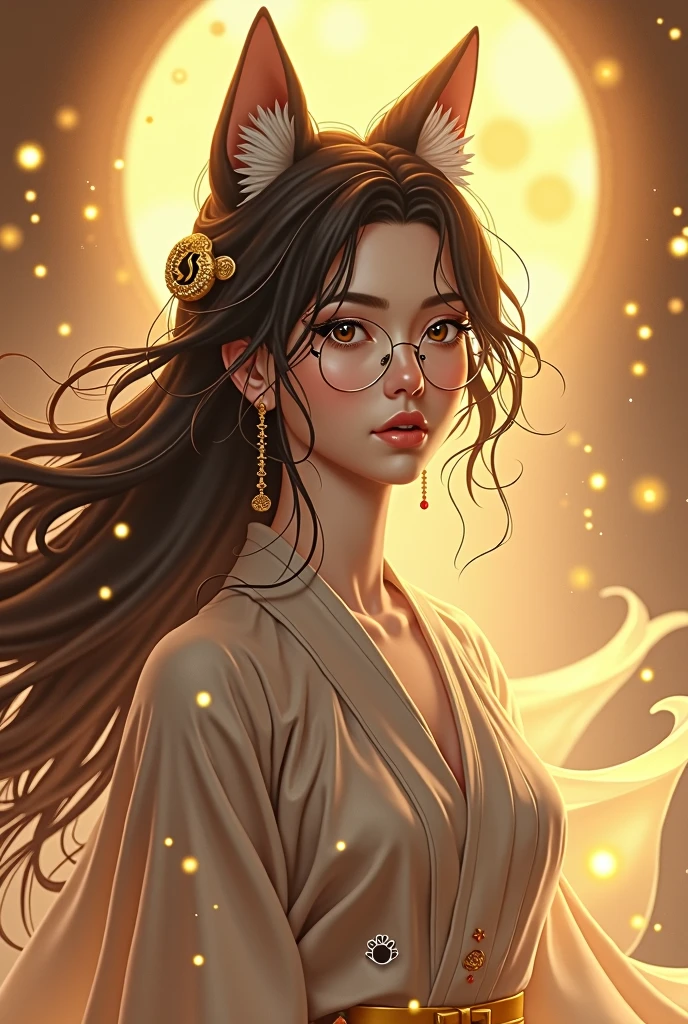 God of Fortune　Wolf hair and glasses girl