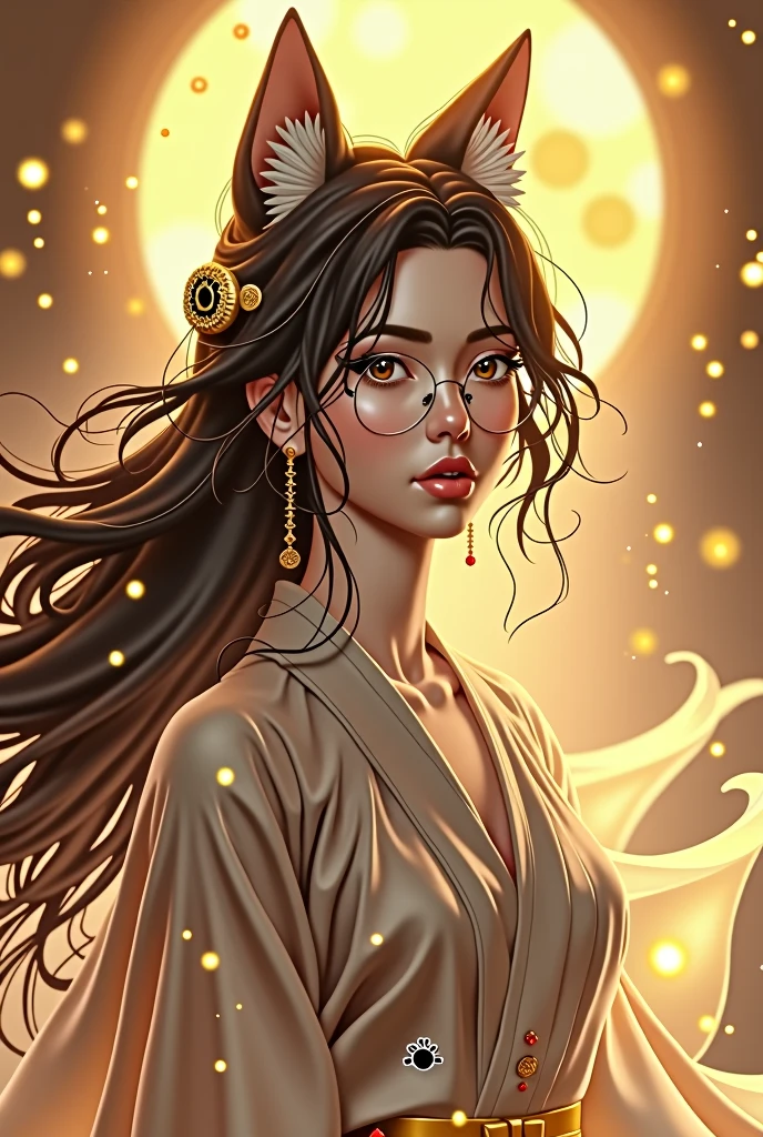 God of Fortune Wolf hair and glasses girl