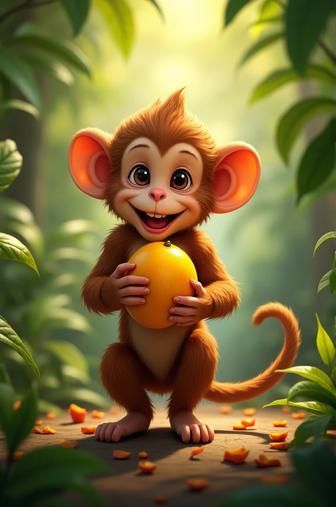 ey eating mango