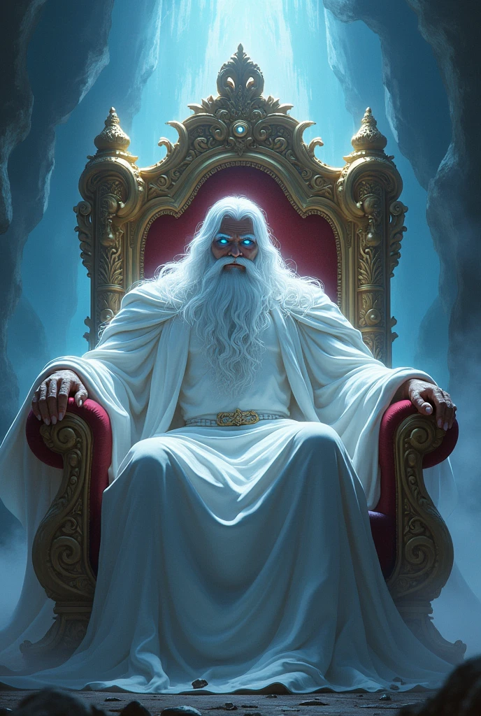 name: Throne Age: 25 Race: God strength: 4 skill: 3 armor: 3 Features: Throne is a white-haired looking God with a white beard, your eyes bright blue eyes.