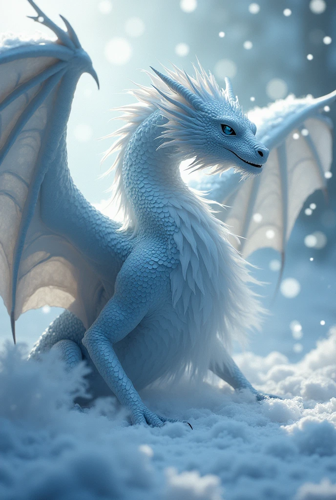 As feathers flutter、Snow-breathing dragon