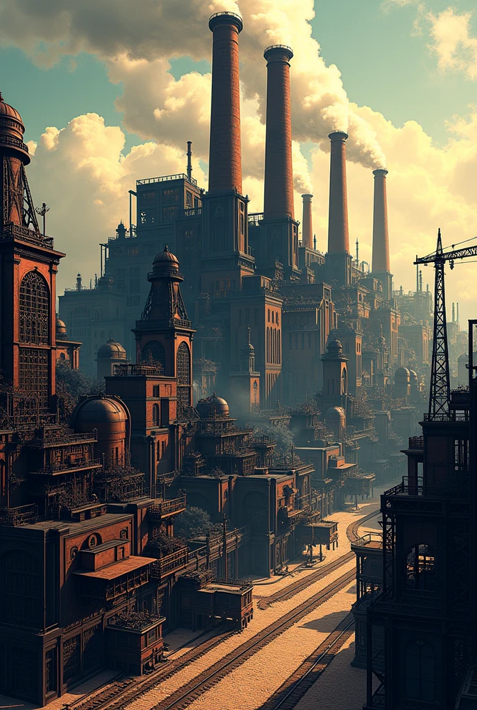 represents the industrial revolution in an industrial way