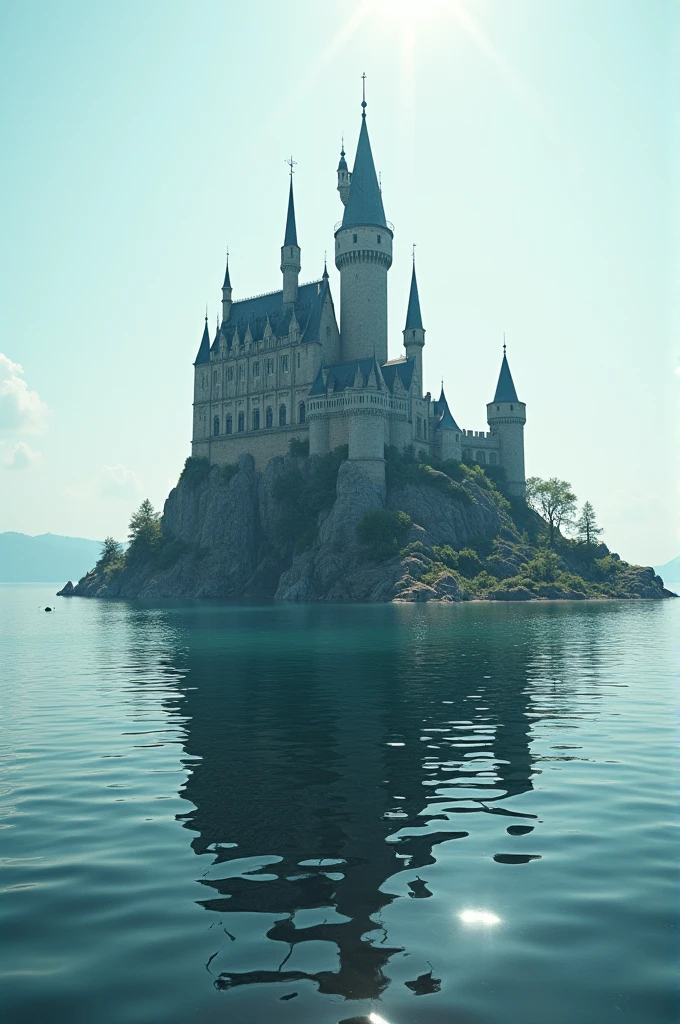 Big castle in water