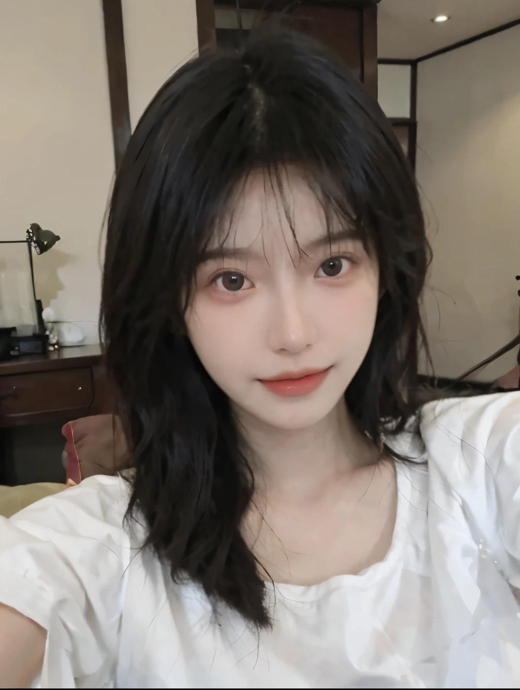 there is a woman in a white top posing for a picture，Young cute Korean face，Young and beautiful Korean woman，Beautiful Korean woman，Cute and delicate face，Gorgeous Chinese Model，Young cute wan asian face，🤤Girl photo，Korean Girl，ulzzang，Young and beautiful Korean woman，Girl's cute thin face，8k selfie photo，Cute Korean face